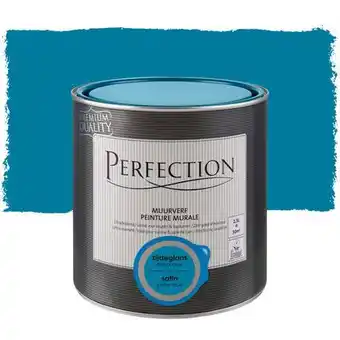 Praxis Perfection muurverf Ultradekkend zijdeglans petrol blue 2,5L aanbieding
