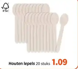 Wibra Houten lepels aanbieding