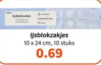 Wibra Ijsblokzakjes aanbieding