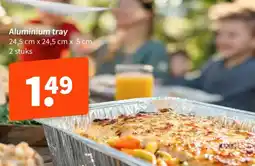Wibra Aluminium tray aanbieding