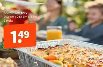 Wibra Aluminium tray aanbieding