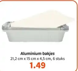 Wibra Aluminium bakjes aanbieding