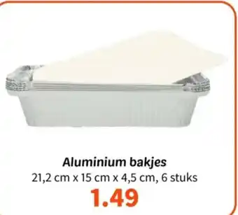Wibra Aluminium bakjes aanbieding
