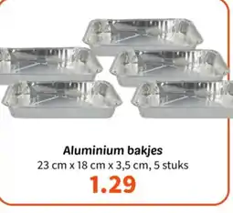 Wibra Aluminium bakjes aanbieding