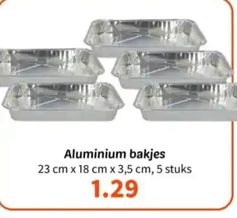 Wibra Aluminium bakjes aanbieding