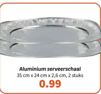Wibra Aluminium serveerschaal aanbieding