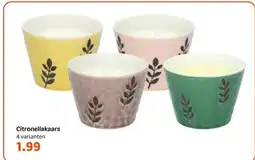 Wibra Citronellakaars aanbieding