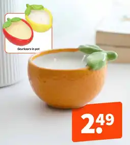 Wibra Geurkaars in pot aanbieding
