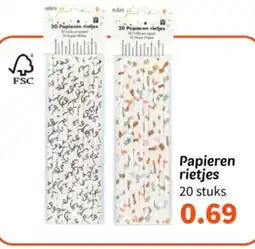 Wibra Papieren rietjes aanbieding