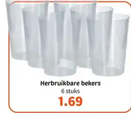 Wibra Herbruikbare bekers aanbieding