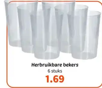 Wibra Herbruikbare bekers aanbieding