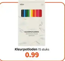 Wibra Kleurpotloden aanbieding
