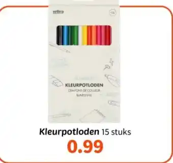 Wibra Kleurpotloden aanbieding