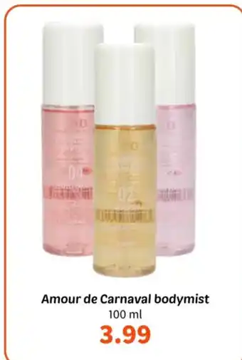 Wibra Amour de Carnaval bodymist aanbieding