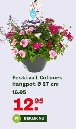 Welkoop Festival Colours hangpot Ø 27 cm aanbieding