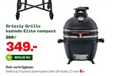 Welkoop Grizzly Grills kamado Elite compact aanbieding