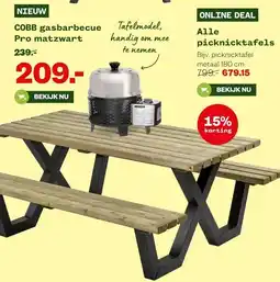 Welkoop Alle picknicktafels aanbieding
