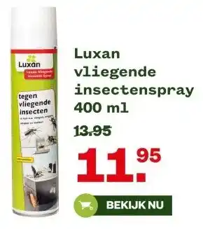 Welkoop Luxan vliegende insectenspray 400 ml aanbieding