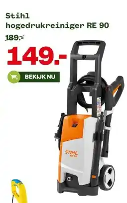 Welkoop Stihl hogedrukreiniger RE 90 aanbieding