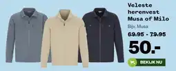 Welkoop Veleste herenvest Musa of Milo aanbieding