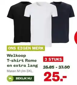 Welkoop Welkoop T-shirt Rome en extra lang aanbieding