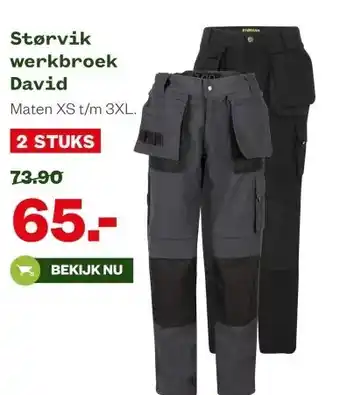 Welkoop Størvik werkbroek David aanbieding