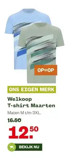 Welkoop Welkoop T-shirt Maarten aanbieding