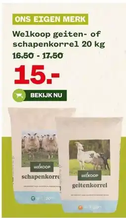 Welkoop Welkoop geiten- of schapenkorrel 20 kg aanbieding