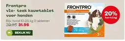 Welkoop Frontpro vlo- teek kauwtablet voor honden aanbieding