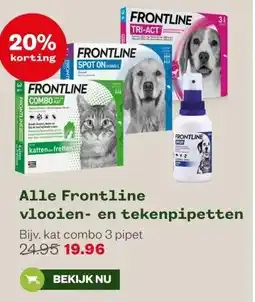 Welkoop Alle Frontline vlooien- en tekenpipetten aanbieding