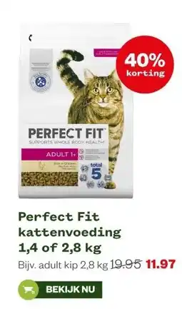 Welkoop Perfect Fit kattenvoeding 1,4 of 2,8 kg aanbieding