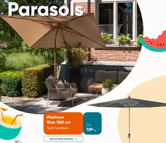 Van der Garde tuinmeubelen Platinum Riva 300 cm aanbieding