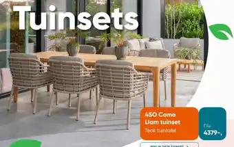 Van der Garde tuinmeubelen 4SO Como Liam tuinset aanbieding
