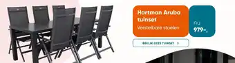 Van der Garde tuinmeubelen Hartman Aruba tuinset aanbieding