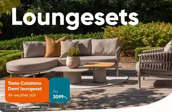 Van der Garde tuinmeubelen Taste Catalana Demi loungeset aanbieding