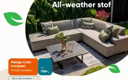 Van der Garde tuinmeubelen Malaga Cuba loungeset aanbieding