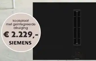 Superkeukens kookplaat met geintegreerde afzuiging aanbieding