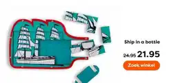 The Read Shop Ship in a bottle aanbieding