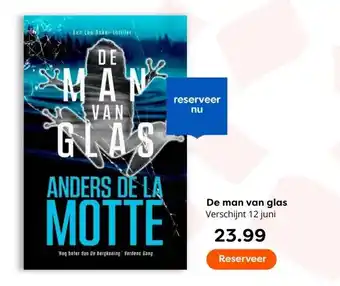 The Read Shop De man van glas aanbieding
