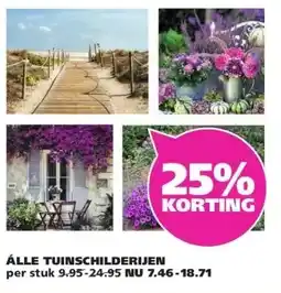 Ranzijn ÁLLE TUINSCHILDERIJEN aanbieding