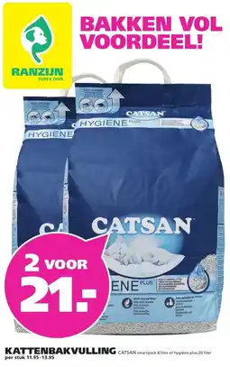 Ranzijn KATTENBAKVULLING CATSAN aanbieding