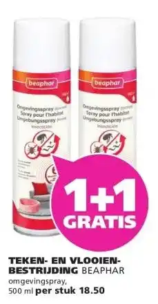 Ranzijn TEKEN- EN VLOOIEN- BESTRIJDING BEAPHAR aanbieding