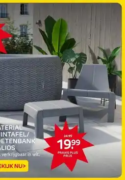 Praxis NATERIAL TUINTAFEL/ VOETENBANK HALIOS aanbieding
