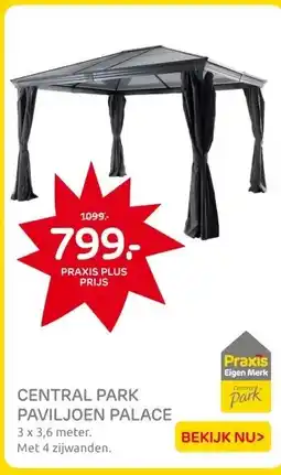 Praxis CENTRAL PARK PAVILJOEN PALACE aanbieding