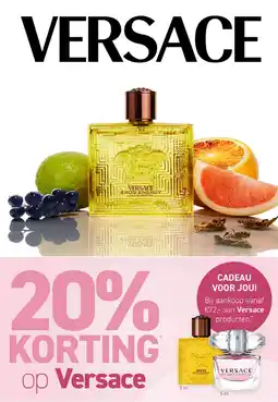 Mooi parfumerie 20% KORTING op Versace * aanbieding