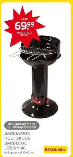 Praxis BARBECOOK HOUTSKOOL-BARBECUE LOEWY 40 aanbieding