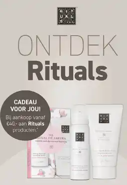 Mooi parfumerie ONTDEK Rituals aanbieding