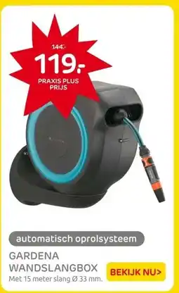 Praxis GARDENA WANDSLANGBOX aanbieding