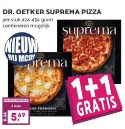 MCD Supermarkt DR. OETKER SUPREMA PIZZA aanbieding