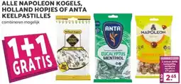 MCD Supermarkt ALLE NAPOLEON KOGELS, HOLLAND HOPJES OF ANTA KEELPASTILLES aanbieding